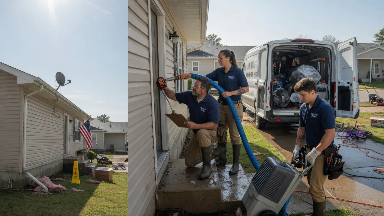 Ceiling Water Damage Restoration in Dunbar, WI near me